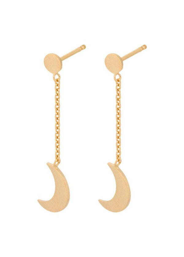 Pernille Corydons Lunar Earchains - Gold. Køb øreringe her.