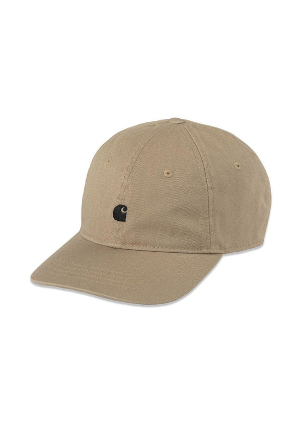 Carhartt WIP's Madison Logo Cap - Leather / Black. Køb caps her.
