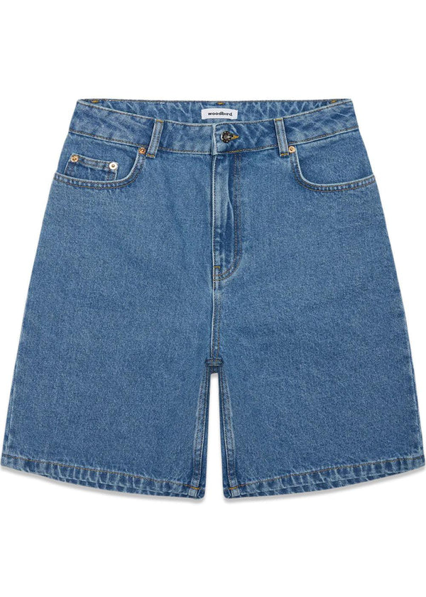 Woodbirds Maggie Stone Shorts - Stone Blue. Buy shorts here.
