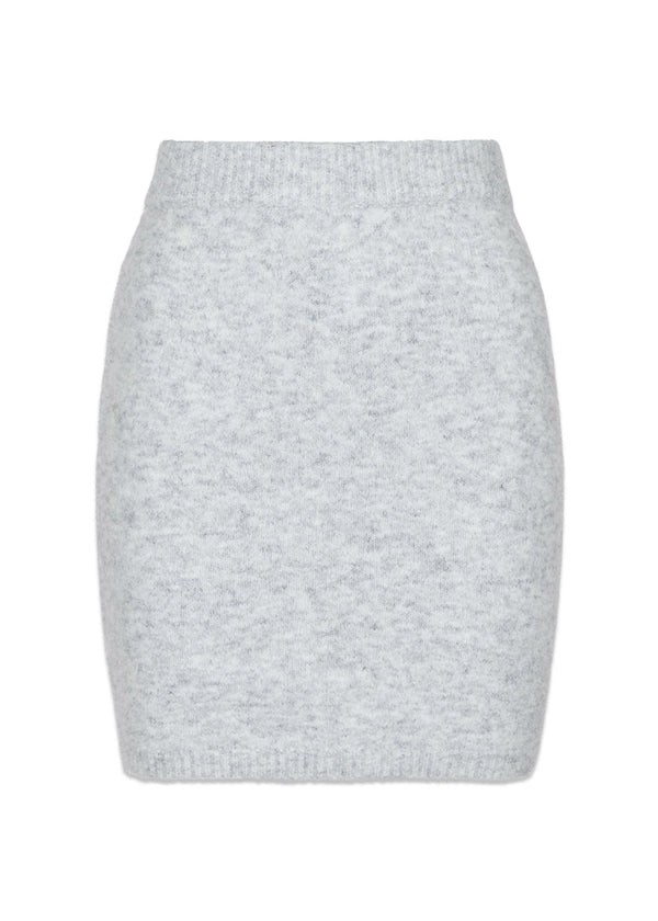 Neo Noirs Marie Knit Skirt - Light Gray Melange. Køb skirts her.