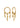 Mira Earring - Sterling Silver (925) Gold Pla Jewellery829_9666a_STERLINGSILVER(925)GOLDPLA_OneSize5713581027711- Butler Loftet