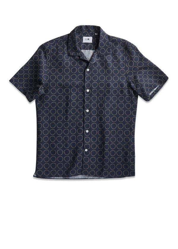 Nn. 07s Miyagi SS 5034 - Navy Blue. Køb shirts her.