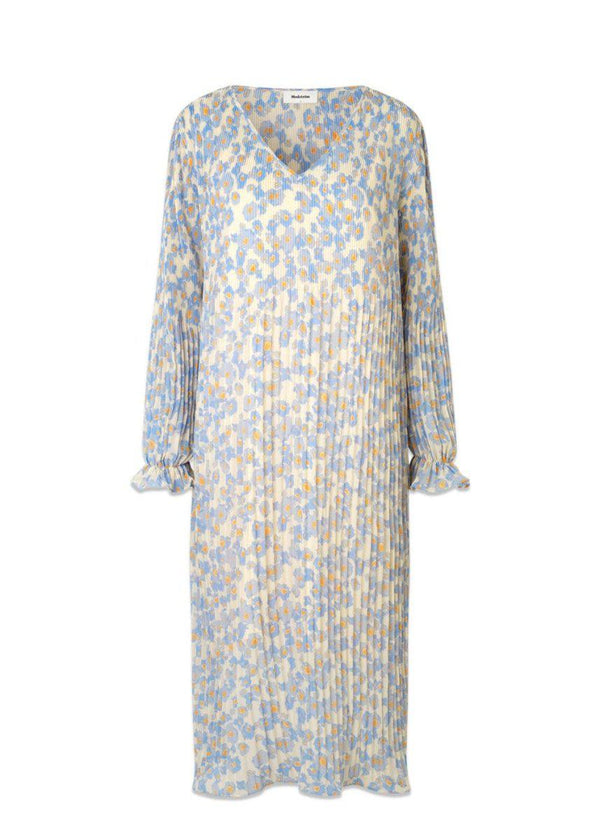 Modströms OysterMD print dress - Aqua Flower. Køb kjoler her.