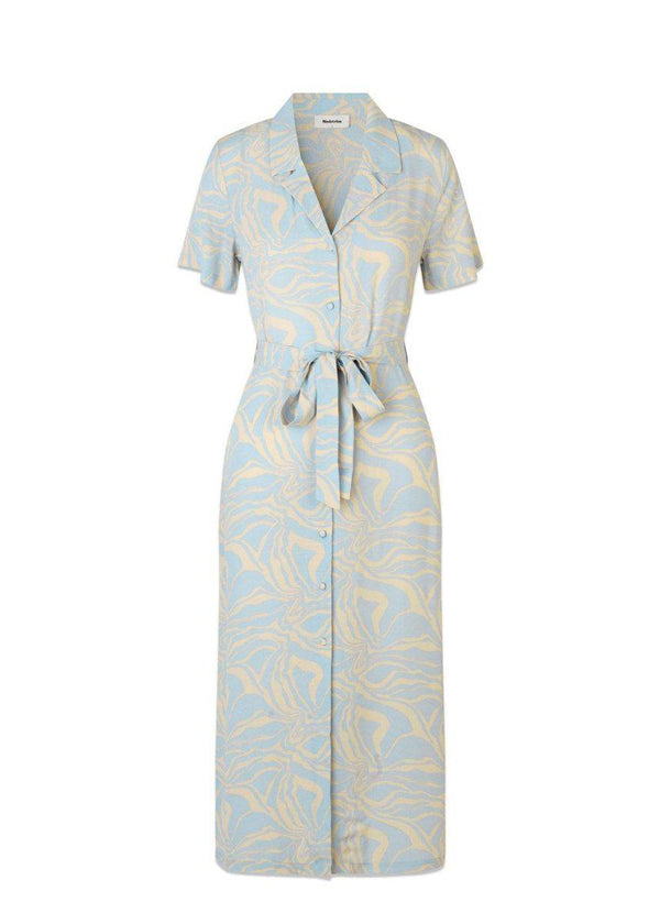 Modströms PalmMD print dress - Ocean Sky. Køb kjoler her.