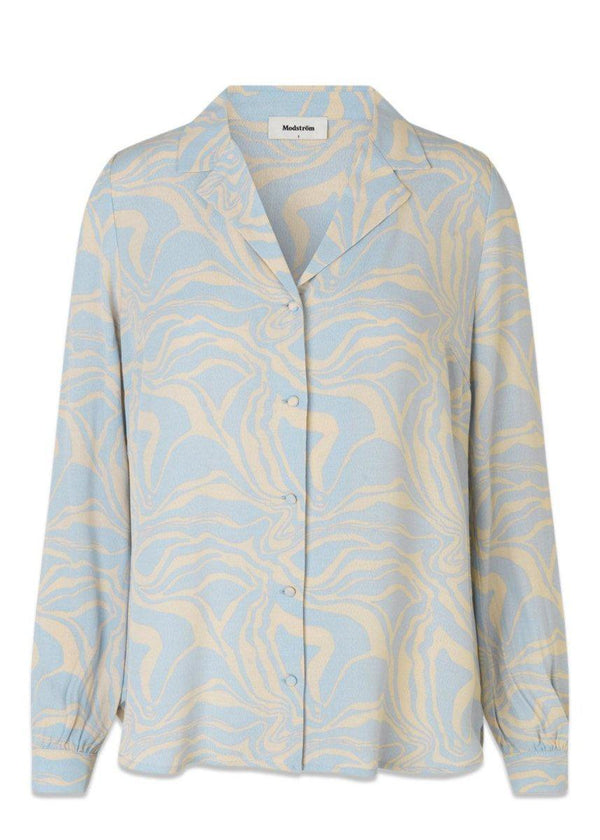 Modströms PalmMD print shirt - Ocean Sky. Køb shirts her.
