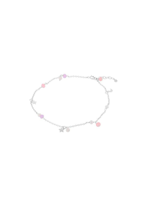 Pernille Corydons Pastel Dream Anklet Adj. - Silver. Køb smykker her.