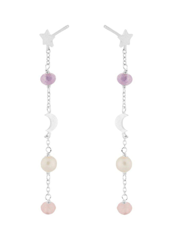 Pernille Corydons Pastel Dream Earchains - Silver. Køb øreringe her.