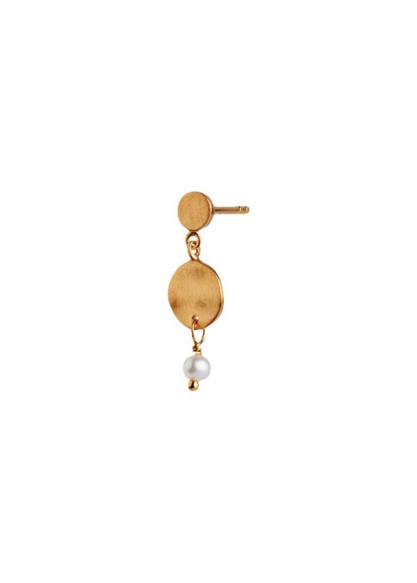Stine A's Petit Hammered Coin and Stone - Gold. Køb smykker her.