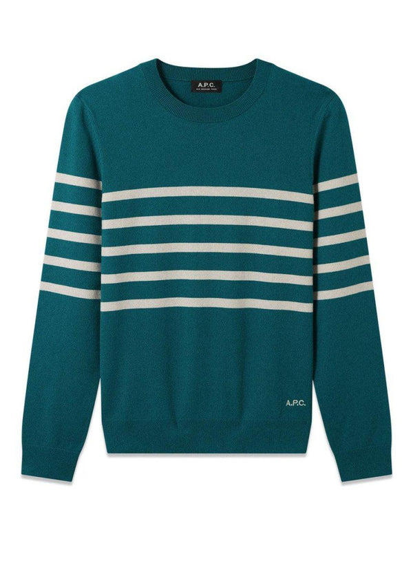A.P.C's Pull maceo - Vert. Køb strik her.