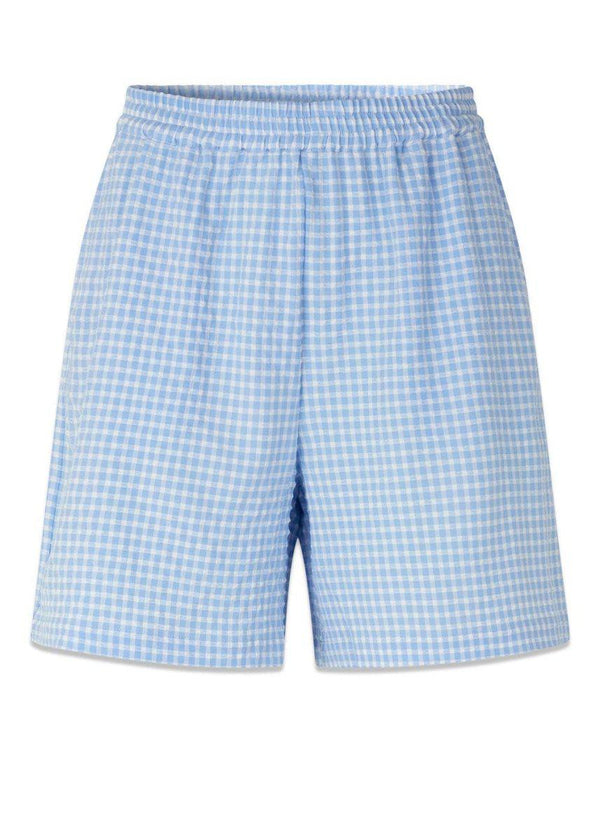 Modströms RimmeMD shorts - Light Blue Check. Køb shorts her.
