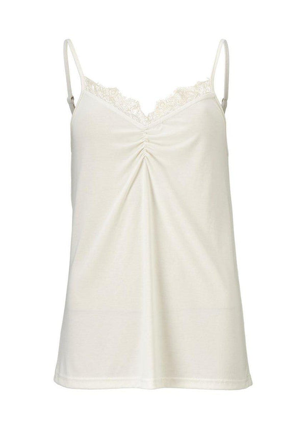 Modströms Robin strap top - Off White. Køb toppe her.