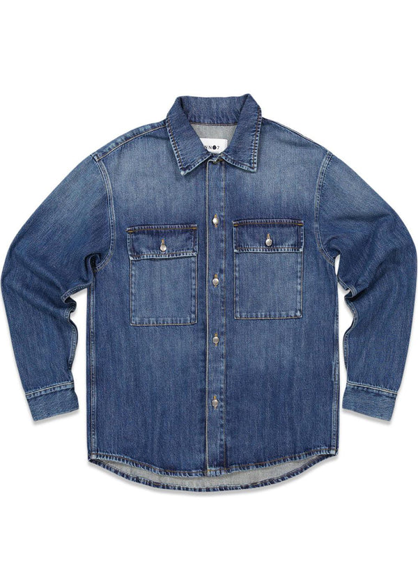 Nn. 07s Roger 1859 - Blue Denim. Køb denimjakker her.