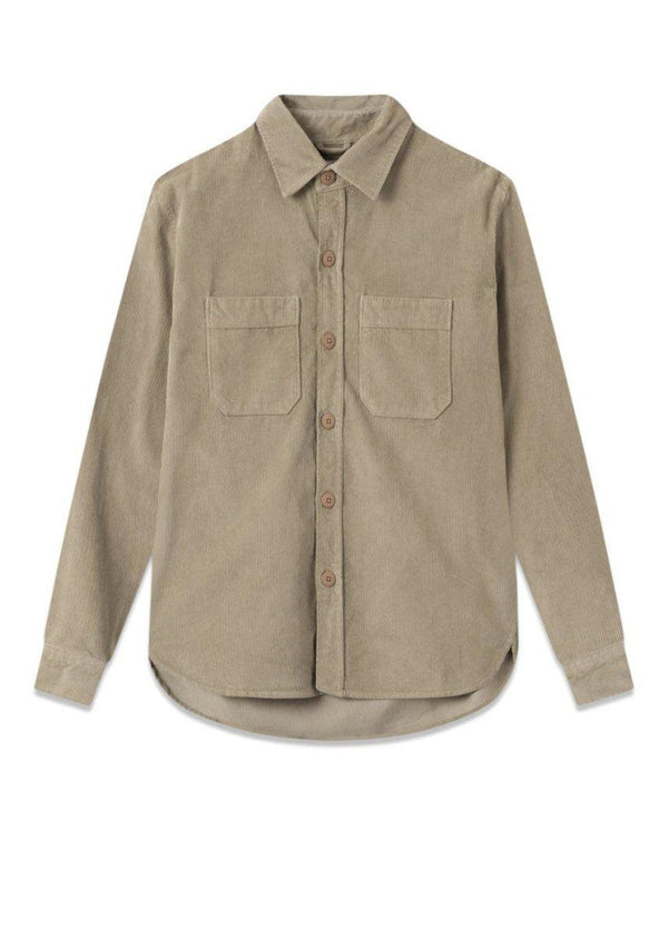 Foréts SHEAR CORDUROY OVERSHIRT - Khaki. Køb overtøj her.