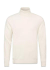 Oscar Jacobson's Salim Rollneck - White Shell. Buy knitting here.