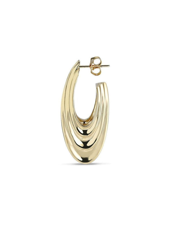 Jane Kønigs Sculpture Earring - Forgyldt Sølv. Køb øreringe her.
