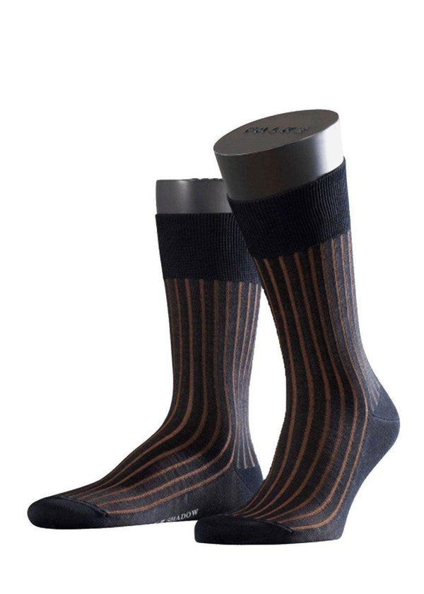 Falkes Shadow SO - Navy-Brown. Buy socks/stockings here.