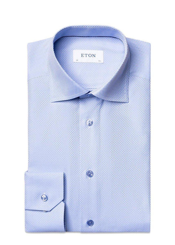 Etons Slim - Dobby Shirt - Blue. Køb shirts her.