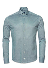 Etons Slim-Pique Shirt - Green. Køb shirts her.