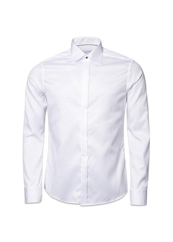 Eton's Slim - Twill Tuxedo - White. Buy shirts here.