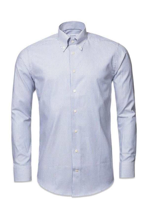 Eton's Slim Wrinkle Free Button Down - Blue. Buy shirts here.