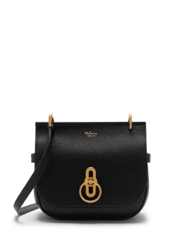 Mulberry's Small Amberley Satchel Small C - Black. Buy designer bags here.