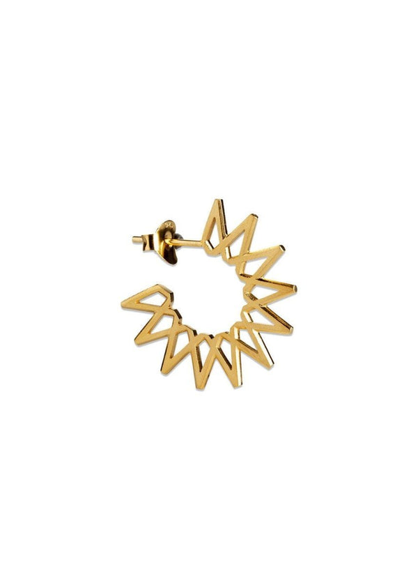 Jane Kønigs Small Sun - Gold Plated. Køb øreringe her.