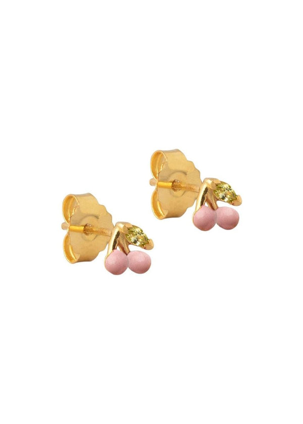 ENAMEL Copenhagens Stud, Cherry - Light Pink. Køb øreringe her.