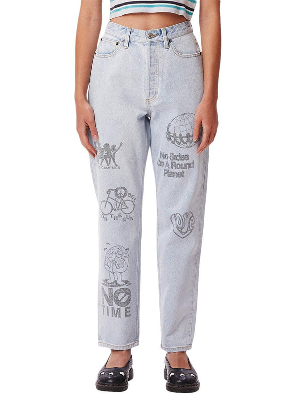 OBEY's TAYLOR DENIM PANTS - Bleached Indigo. Køb jeans her.