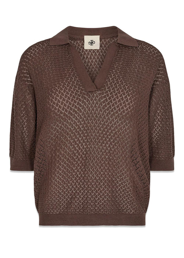 The Garments Tanzania Polo - Espresso. Køb blouses her.