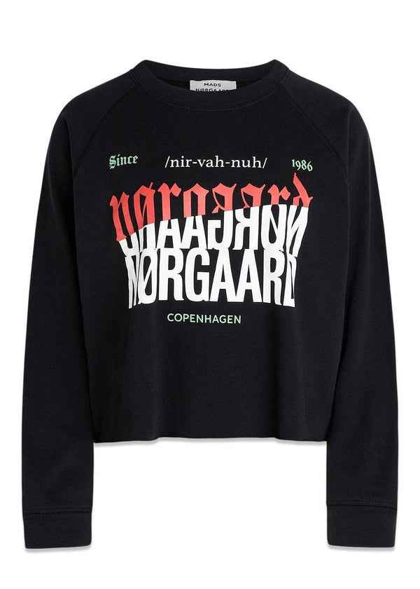 Mads Nørgaards Terry Sweat Lenny Sweat - Black. Køb sweatshirts her.