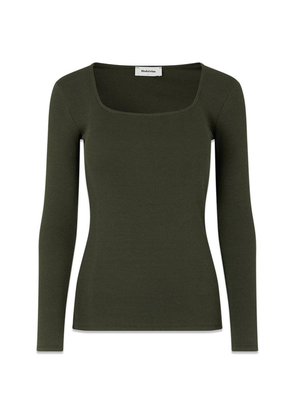 Modströms ToxieMD LS top - Deep Pine. Buy t-shirts here.
