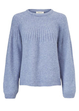 Modströms Truce o-neck - Country Blue. Køb strik her.