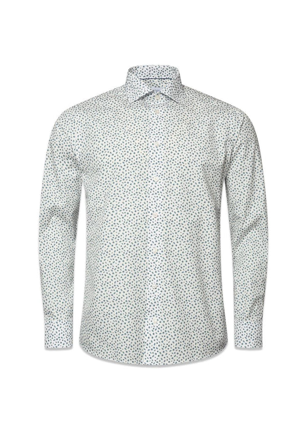 Etons Umbrella Print Poplin Contemporary Shirt - Light Blue. Køb shirts her.