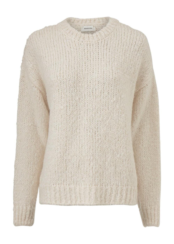 Modströms Valentia o-neck - Off White. Buy knitting here.