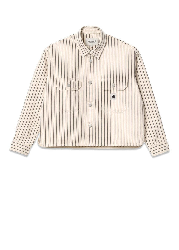 Carhartt WIP's W' L/S Trade Shirt - Wax / Black. Køb blouses her.