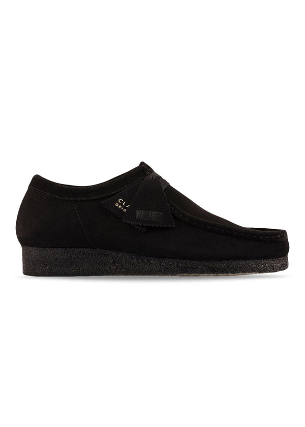 Clarks Originals' Wallabee - Black Sde. Buy loafers here.