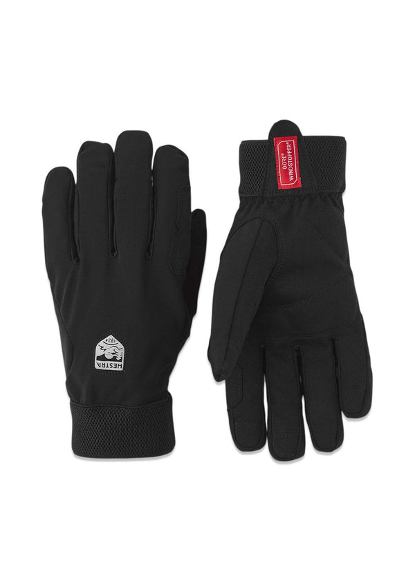 Hestras Windstopper Tracker - 5 fingers - Black. Buy gloves here.