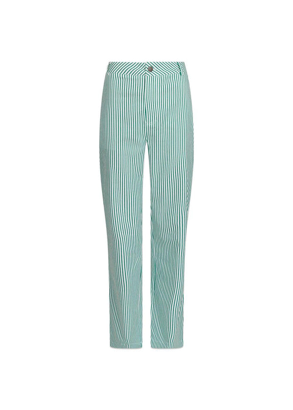 Neo Noirs Zuzan Big Stripe pants - Green. Køb bukser her.