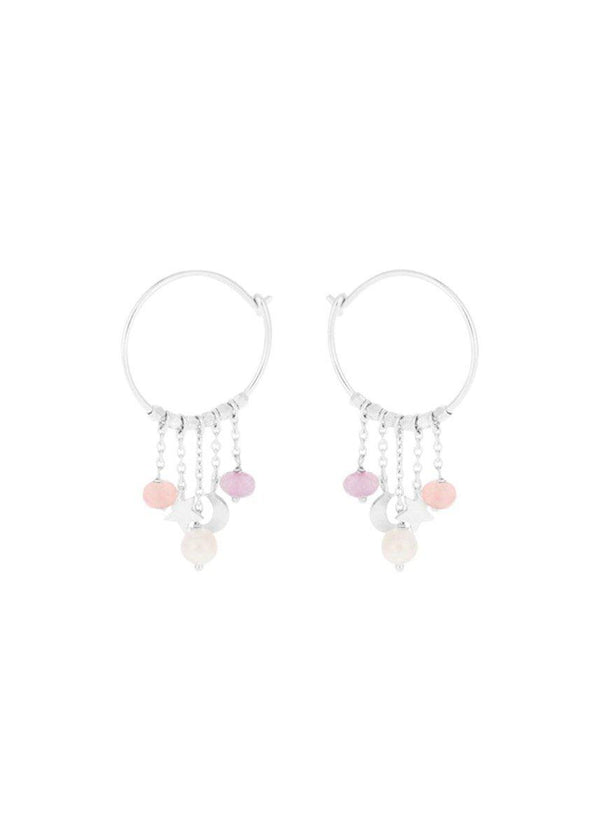 Pernille Corydons pastel dream hoops - Sølv. Køb øreringe her.